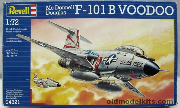 Revell 1/72 F-101B Voodoo - USAF 60th FIS Hansonfield Mass. / RCAF 409 Sqn 'Nighthawk' in CAFB Comox British Columbia, 04321 plastic model kit